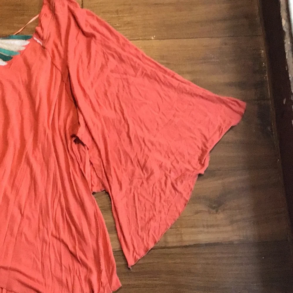 Free People Coral Mayfair top NWT halter tie neck
